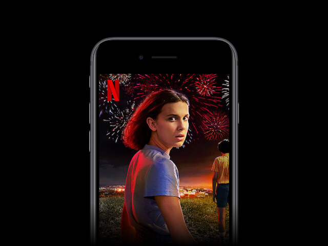 celular com imagem da eleven de stranger things